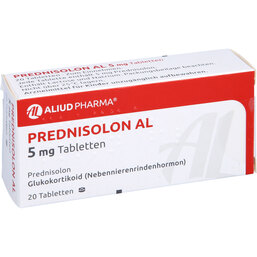 Abbildung: Prednisolon AL 5 mg Tabletten 20 St, Tabletten PZN 04208335