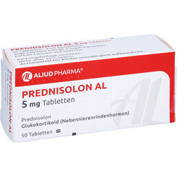 Abbildung: Prednisolon AL 5 mg Tabletten 50 St, Tabletten PZN 04208341