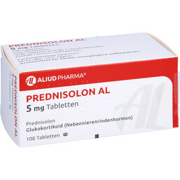 Abbildung: Prednisolon AL 5 mg Tabletten 100 St, Tabletten PZN 04208358