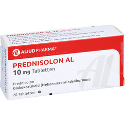 Abbildung: Prednisolon AL 10 mg Tabletten 20 St, Tabletten PZN 04208364