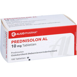Abbildung: Prednisolon AL 10 mg Tabletten 100 St, Tabletten PZN 04208401