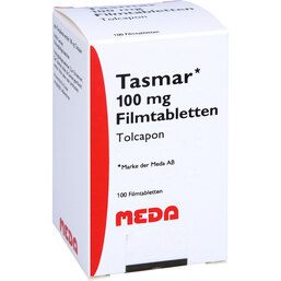 Abbildung: Tasmar 100 mg Filmtabletten 100 St, Filmtabletten PZN 04208967