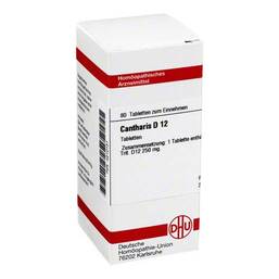 Abbildung: DHU Cantharis D 12 Tabletten Tabletten, 80 St PZN 04210131