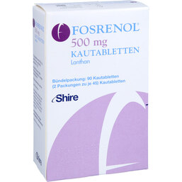 Abbildung: Fosrenol 500 mg Kautabletten 90 St, Kautabletten PZN 04213023