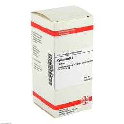 Abbildung: Cyclamen D 4 Tabletten Tabletten, 200 St PZN 04214838