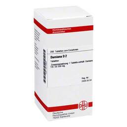 Abbildung: DHU Damiana D 2 Tabletten Tabletten, 200 St PZN 04214985