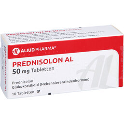Abbildung: Prednisolon AL 50 mg Tabletten 10 St, Tabletten PZN 04216168