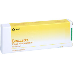 Abbildung: Cerazette Filmtabletten 3X28 St, Filmtabletten PZN 04216872