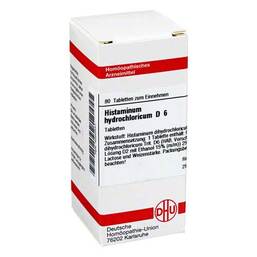 Abbildung: DHU Histaminum hydrochloricum D 6 Tabletten Tabletten, 80 St PZN 04220431