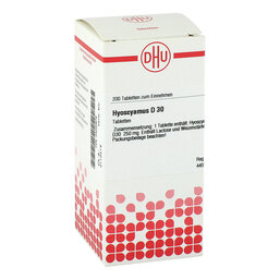 Abbildung: DHU Hyoscyamus D 30 Tabletten Tabletten, 200 St PZN 04220879