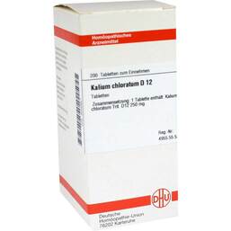 Abbildung: DHU Kalium chloratum D 12 Tabletten Tabletten, 200 St PZN 04222921