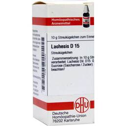 Abbildung: DHU Lachesis D 15 Globuli Globuli, 10 g PZN 04223642