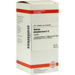 Abbildung: DHU Natrium phosphoricum D 12 Tabletten Tabletten, 200 St PZN 04228964
