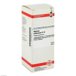 Abbildung: Natrium sulfuricum D 12 Dilution Dilution, 50 ml PZN 04229159
