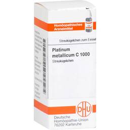 Abbildung: DHU Platinum metallicum C 1000 Globuli Globuli, 10 g PZN 04232339