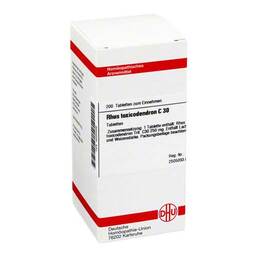Abbildung: DHU Rhus toxicodendron C 30 Tabletten Tabletten, 200 St PZN 04234456