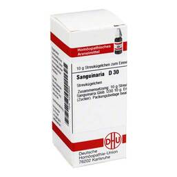 Abbildung: Sanguinaria D 30 Globuli Globuli, 10 g PZN 04235668