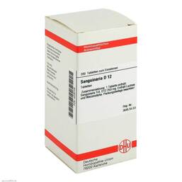 Abbildung: DHU Sanguinaria D 12 Tabletten Tabletten, 200 St PZN 04235705