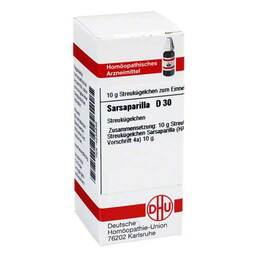 Abbildung: Sarsaparilla D 30 Globuli Globuli, 10 g PZN 04235846