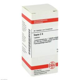 Abbildung: Sepia C 6 Tabletten Tabletten, 80 St PZN 04236780