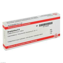 Abbildung: Strophanthus D 6 Ampullen Ampullen, 10X1 ml PZN 04238282