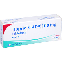 Abbildung: Tiaprid STADA 100 mg Tabletten 20 St, Tabletten PZN 04240089