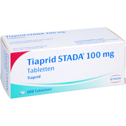 Abbildung: Tiaprid STADA 100 mg Tabletten 100 St, Tabletten PZN 04240221