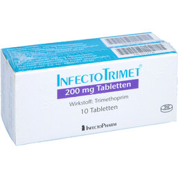 Abbildung: Infectotrimet 200 mg Tabletten 2X10 St, Tabletten PZN 04240474