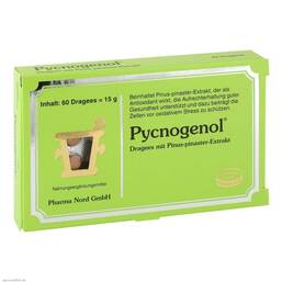 Abbildung: Pycnogenol Kiefernrindenextrakt Dragees Dragees, 60 St PZN 04240505