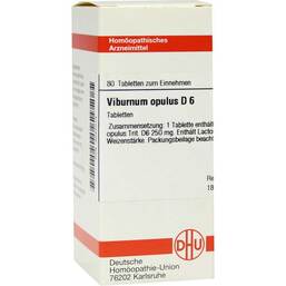 Abbildung: Viburnum opulus D 6 Tabletten Tabletten, 80 St PZN 04242013