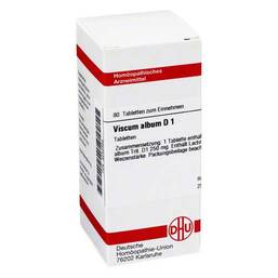 Abbildung: DHU Viscum album D 1 Tabletten Tabletten, 80 St PZN 04242384