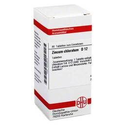 Abbildung: Zincum chloratum D 12 Tabletten Tabletten, 80 St PZN 04242616