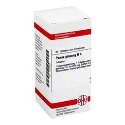 Abbildung: Panax Ginseng D 4 Tabletten Tabletten, 80 St PZN 04246620