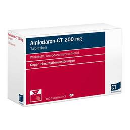 Abbildung: Amiodaron-CT 200 mg Tabletten 100 St, Tabletten PZN 04251130