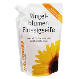 Abbildung: Dr. Theiss Ringelblumen Seife Nachfüllbeutel 500 ml, Flüssigseife PZN 04251182