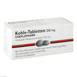 Abbildung: Kohle Tabletten Tabletten, 50 St PZN 04257397