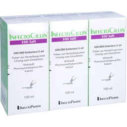 Abbildung: Infectocillin 500 Saft 1ml=100.000 I.E. 100 ml, Trockensaft PZN 04257799