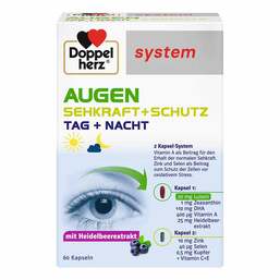 Abbildung: Doppelherz system Augen Sehkraft+Schutz Kapseln Kapseln, 60 St PZN 04260465