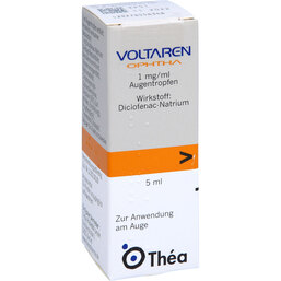 Abbildung: Voltaren Ophtha Augentropfen 5 ml, Augentropfen PZN 04286909