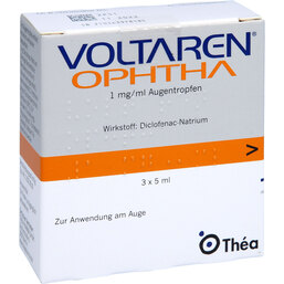 Abbildung: Voltaren Ophtha Augentropfen 3X5 ml, Augentropfen PZN 04286915