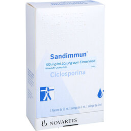 Abbildung: Sandimmun Lösung 50 ml, Lösung zum Einnehmen PZN 04289233