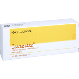Abbildung: Cerazette Filmtabletten 6X28 St, Filmtabletten PZN 04305794