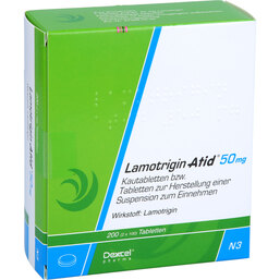 Abbildung: Lamotrigin Atid 50 mg Tabletten 200 St, Tabletten PZN 04306486