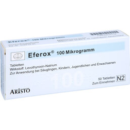 Abbildung: Eferox 100 Tabletten 50 St, Tabletten PZN 04315114