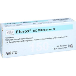 Abbildung: Eferox 150 Tabletten 100 St, Tabletten PZN 04315195