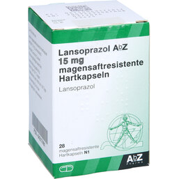 Abbildung: Lansoprazol AbZ 15 mg magensaftresistente Kapseln 28 St, Kapseln magensaftresistent PZN 04317461