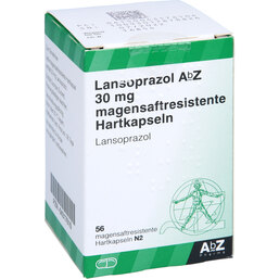 Abbildung: Lansoprazol AbZ 30 mg magensaftresistente Kapseln 56 St, Kapseln magensaftresistent PZN 04317610