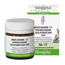 Abbildung: Biochemie 17 Manganum sulfuricum D 6 Tabletten Tabletten, 80 St PZN 04324863