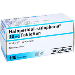 Abbildung: Haloperidol ratiopharm 10 mg Tabletten 100 St, Tabletten PZN 04334146