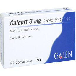 Abbildung: Calcort 6 Tabletten 20 St, Tabletten PZN 04342542